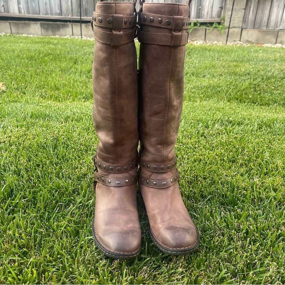 Born Brown Over-the-Knee Leather Boots - Picture 4 of 14